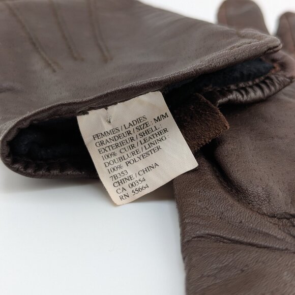 🤎 Women's Genuine Brown Leather Gloves – Soft, Sleek, & Stylish - Picture 6 of 6